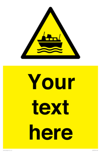 Custom warning ferries crossing vessels